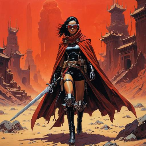 East Asian Rogue in Floating Desert Citadel