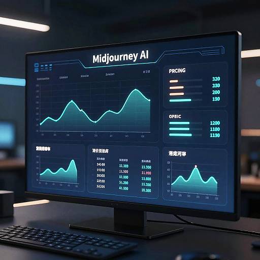 Futuristic AI Pricing Dashboard
