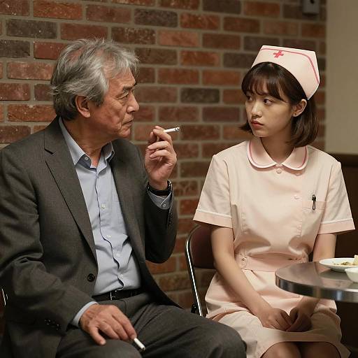 A Focused Encounter Against a Brick Wall