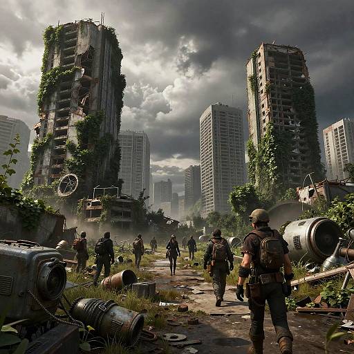 Post-Apocalyptic Ivy-Covered Ruins