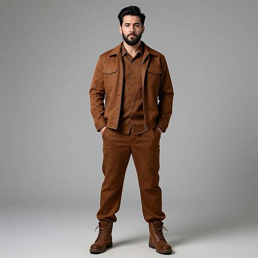 Warm Winter Outfit Male Portrait