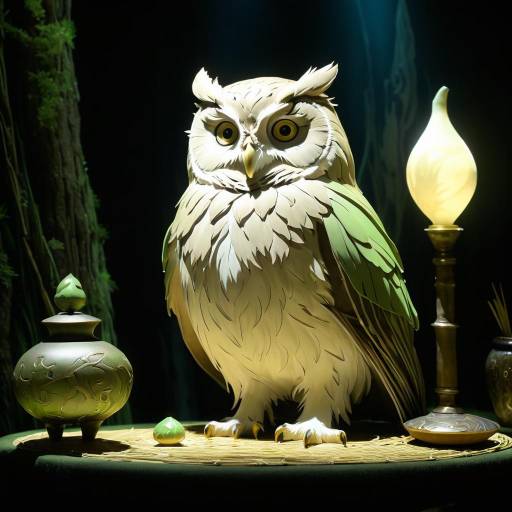 Cinematic Portrait of a Wise Owl Sage
