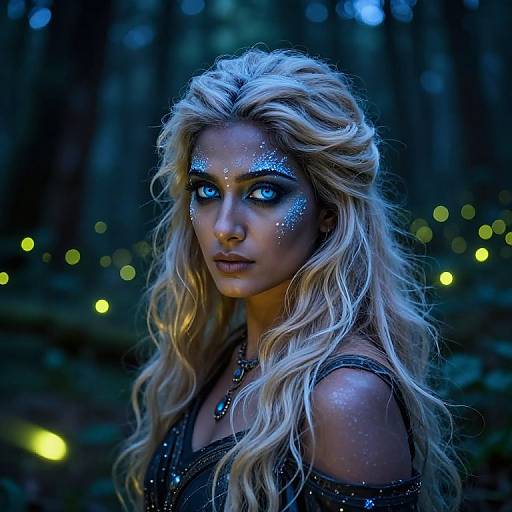 Photorealistic South Asian Sorceress Portrait