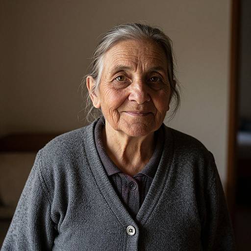 Resilient Elderly Woman at Home