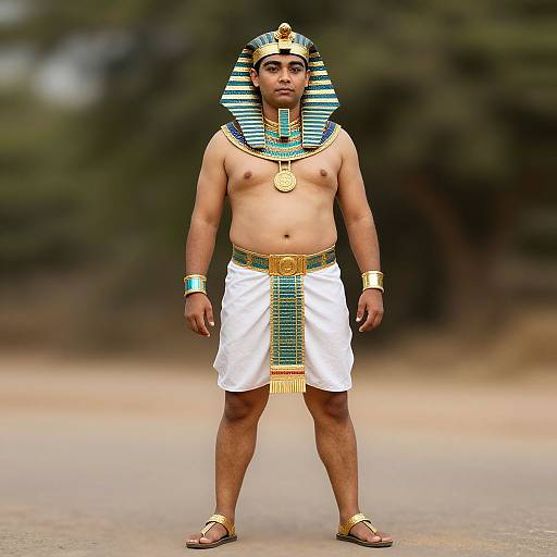 Plus Size Pharaoh Costume Male Outdoors