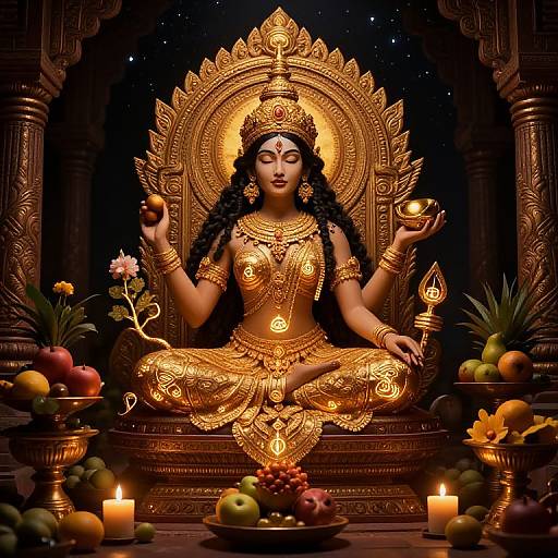 Oxum Goddess in Ornate Temple