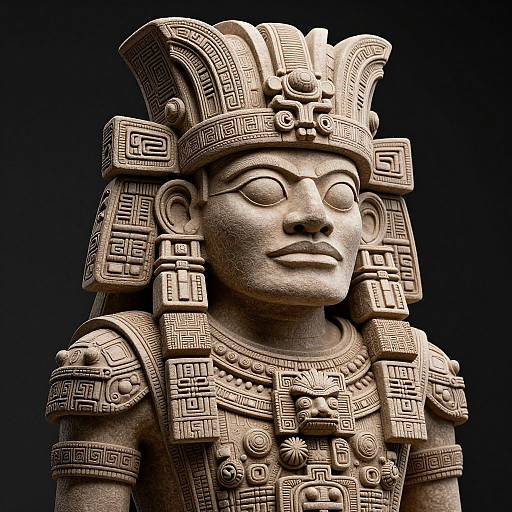 Realistic Aztec God Artwork