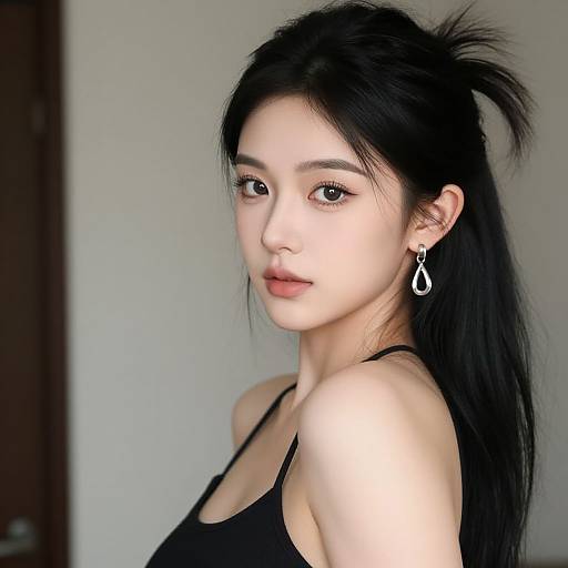 Realistic Portrait of Woman in Costume