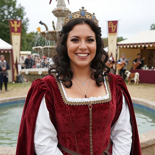 Joyful Renaissance Faire Woman Portrait