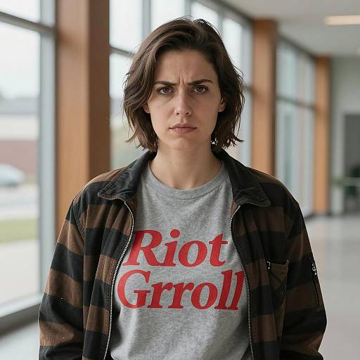 Modern Woman in Riot Grrrl Fashion