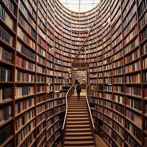 Endless Spiral Library of Knowledge