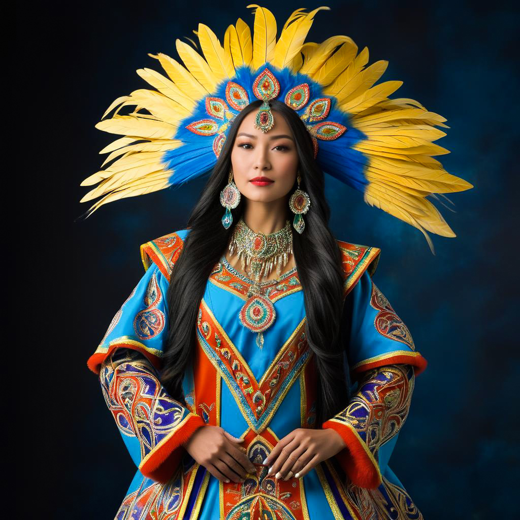 Festival Queen in Oruro Carnival Attire