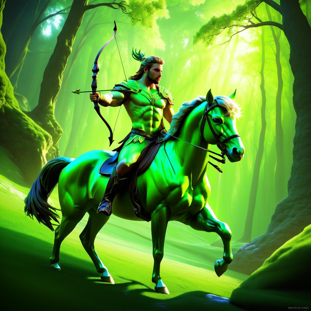 Epic Male Centaur Archer in Digital Art