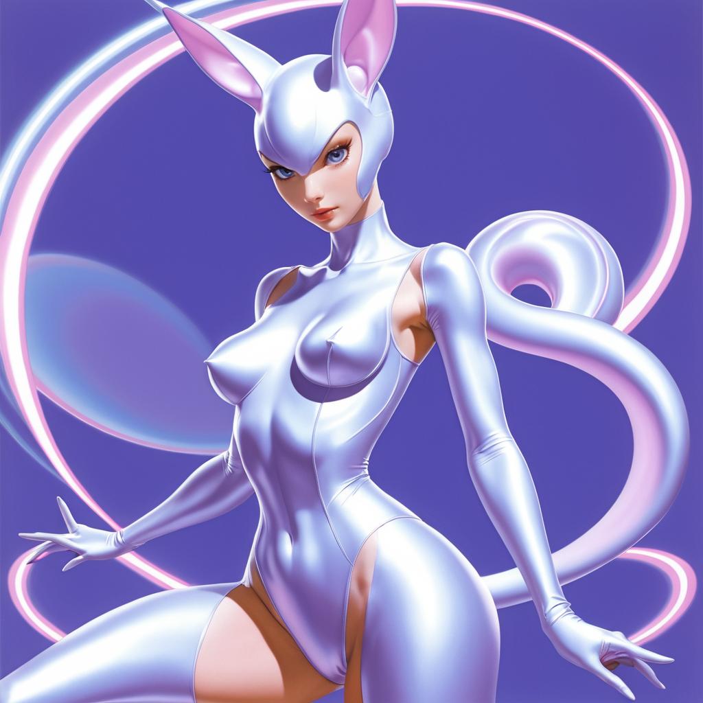 Mewtwo Humanization in Ultra Detail