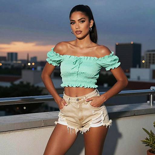 Sunset Cityscape Street-Style Fashion