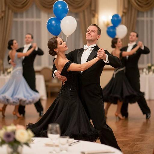Elegant Ballroom Dance Celebration Scene