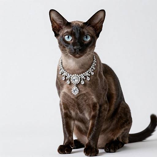 Elegant Portrait of a Longhair Cat