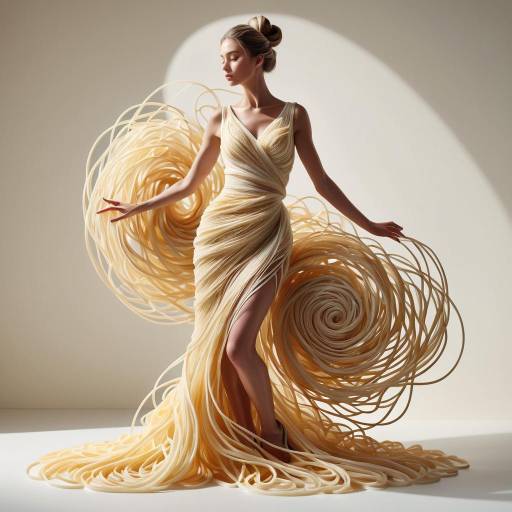 Surreal Fashion: Woman Wrapped in Capellini