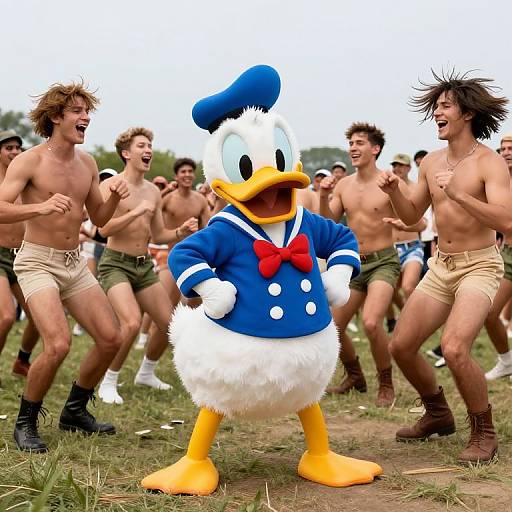 Donald Duck at Vibrant Army Gathering