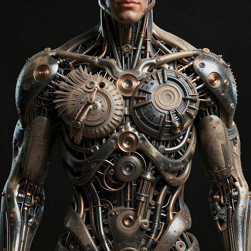 Surreal Biomechanical Tattoo Generator