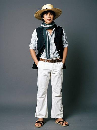 Young Man in Country Casuals Costume