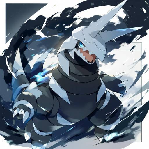 Illustration of Aggron, pokemon in the style of Sorani (kaeru0768)