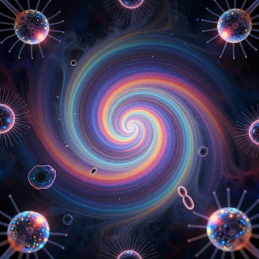 Surreal Quantum Nature Kaleidoscope