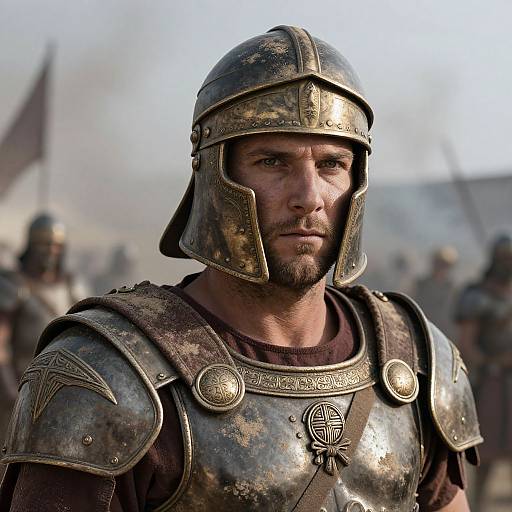 Weathered Legionnaire in Ornate Armor