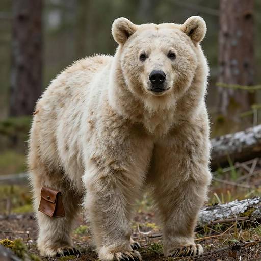 Muscular Anthro Kermode Bear Wilderness Portrait