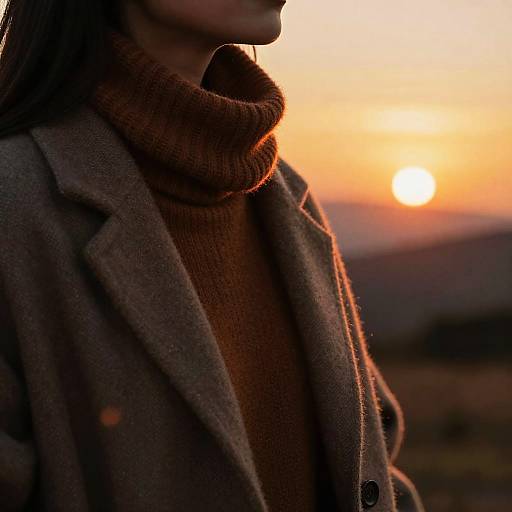 Warmcore Portrait with Sunset Glow