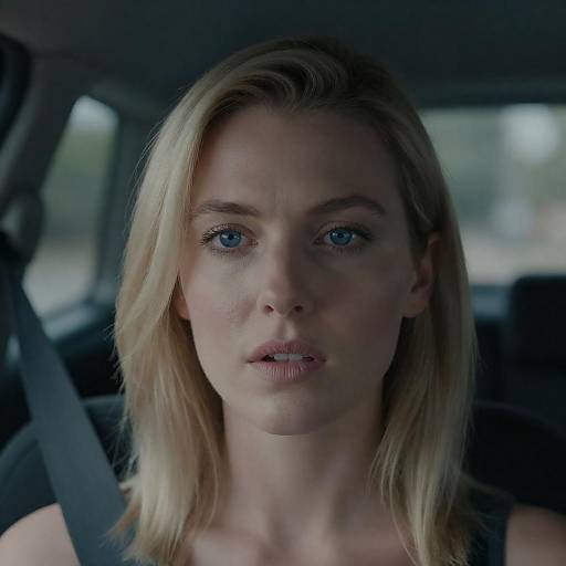 Moody Portrait of a Blonde Woman