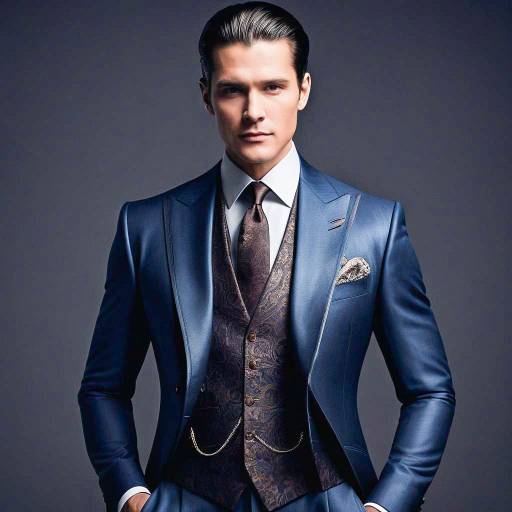 Elegant Man in Artistic Luxury Attire Elegant Man in Artistic Luxury Attire