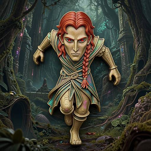 Mystical Middle Earth Rogue Line Art