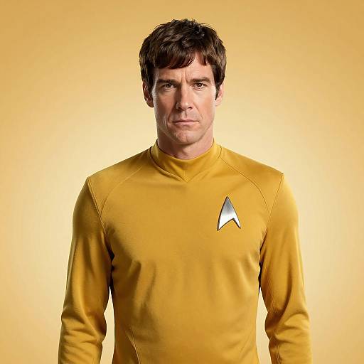 Photorealistic Star Trek Yellow Jacket Portrait