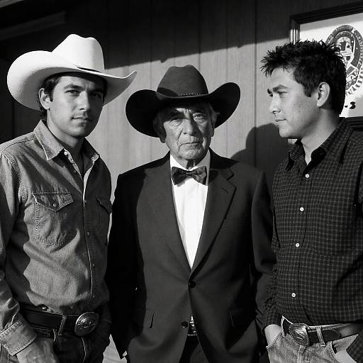 Three Men in a Vintage Setting