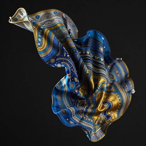 Surreal Abstract Fabric Unraveling