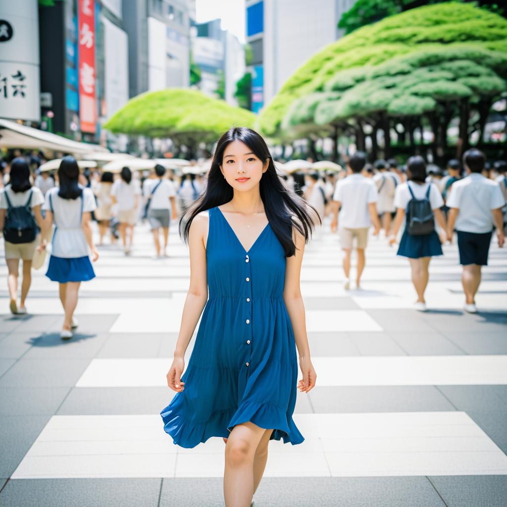 Minimalist Tokyo Adventure with a Young Woman