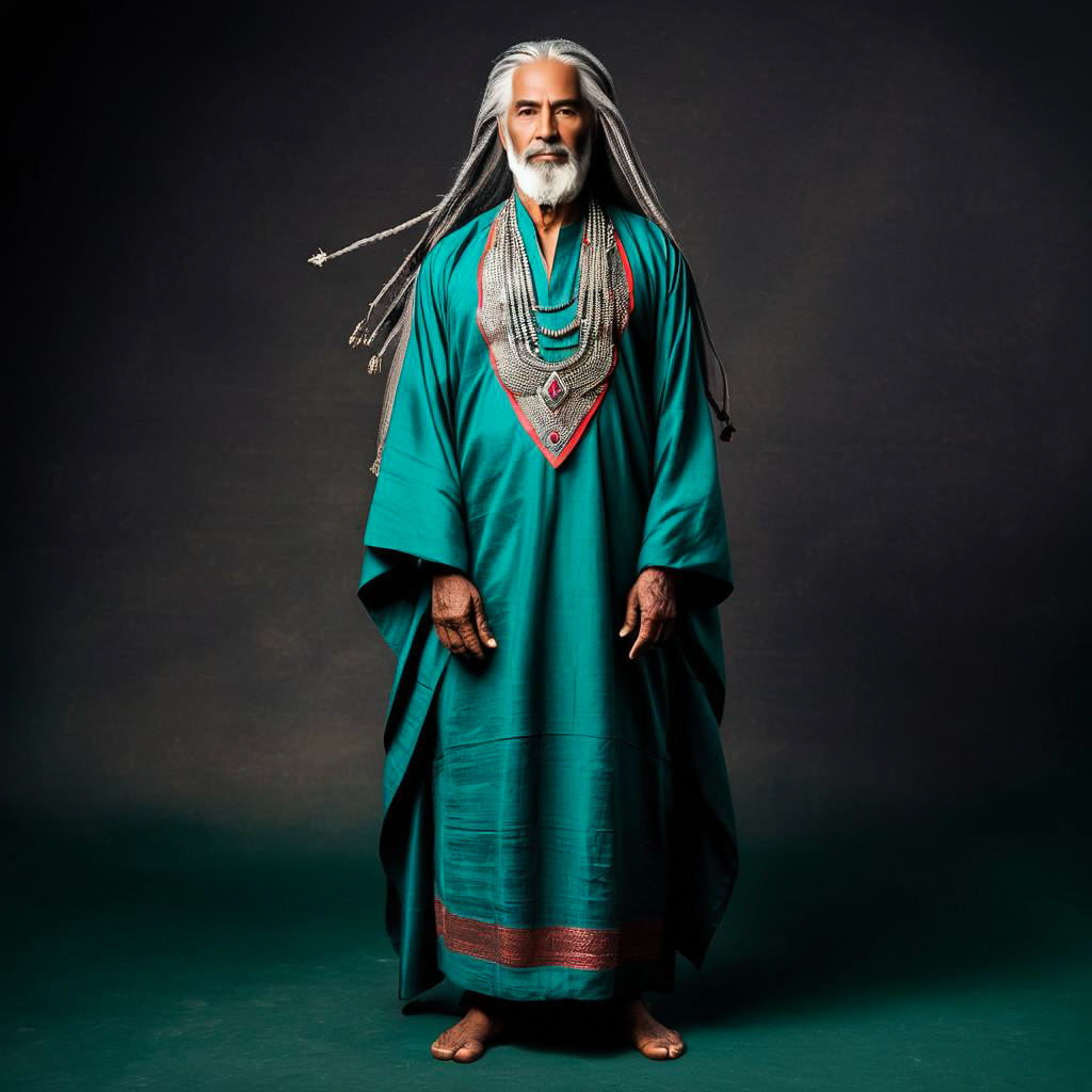 Proud Tuareg Elder in Traditional Robes