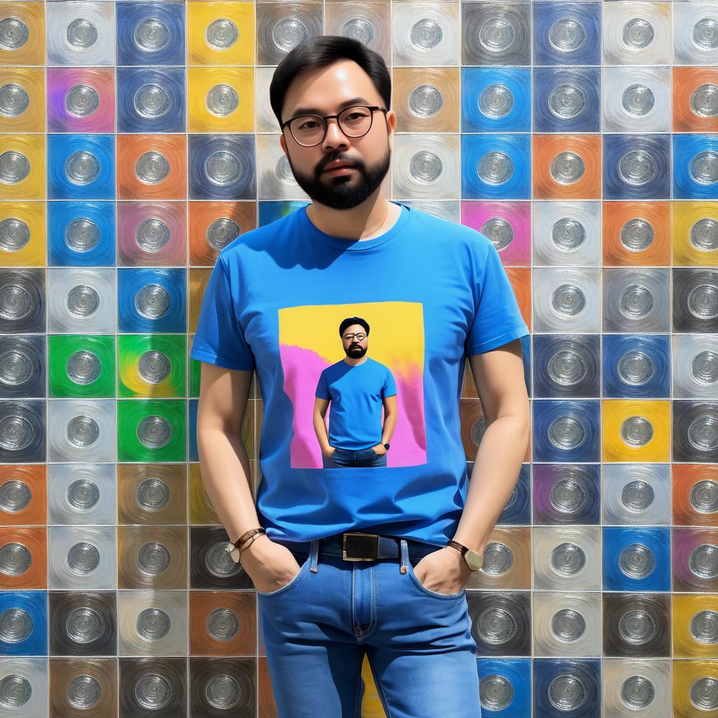 Casual Portrait Inspired by Warhol and Ai Weiwei