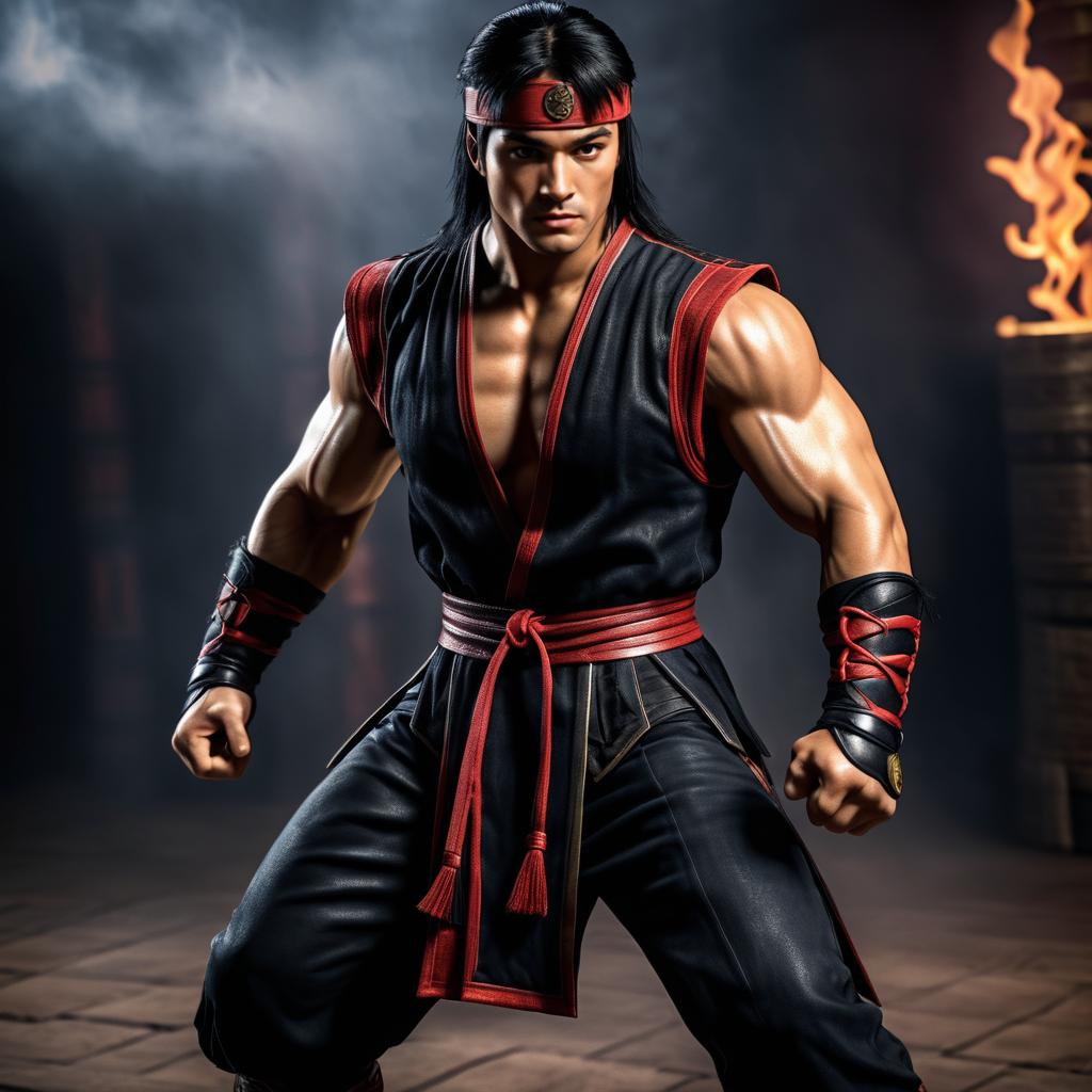 Photorealistic Liu Kang in Realistic Lighting