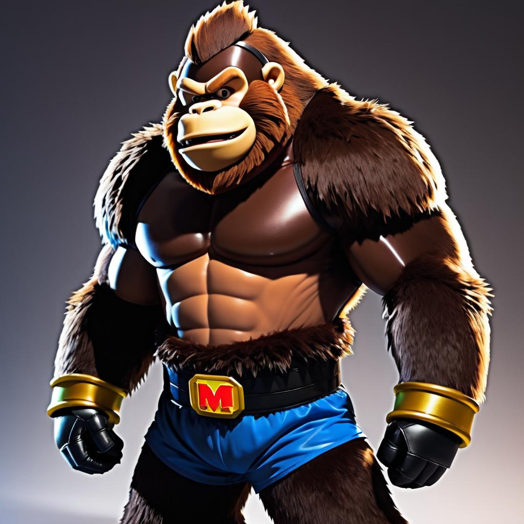 Bearman Version of Donkey Kong Character