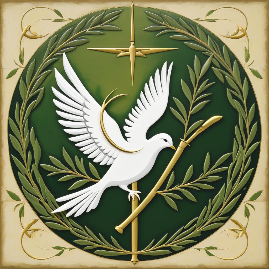 Dove of Peace Amidst Broken Conflict