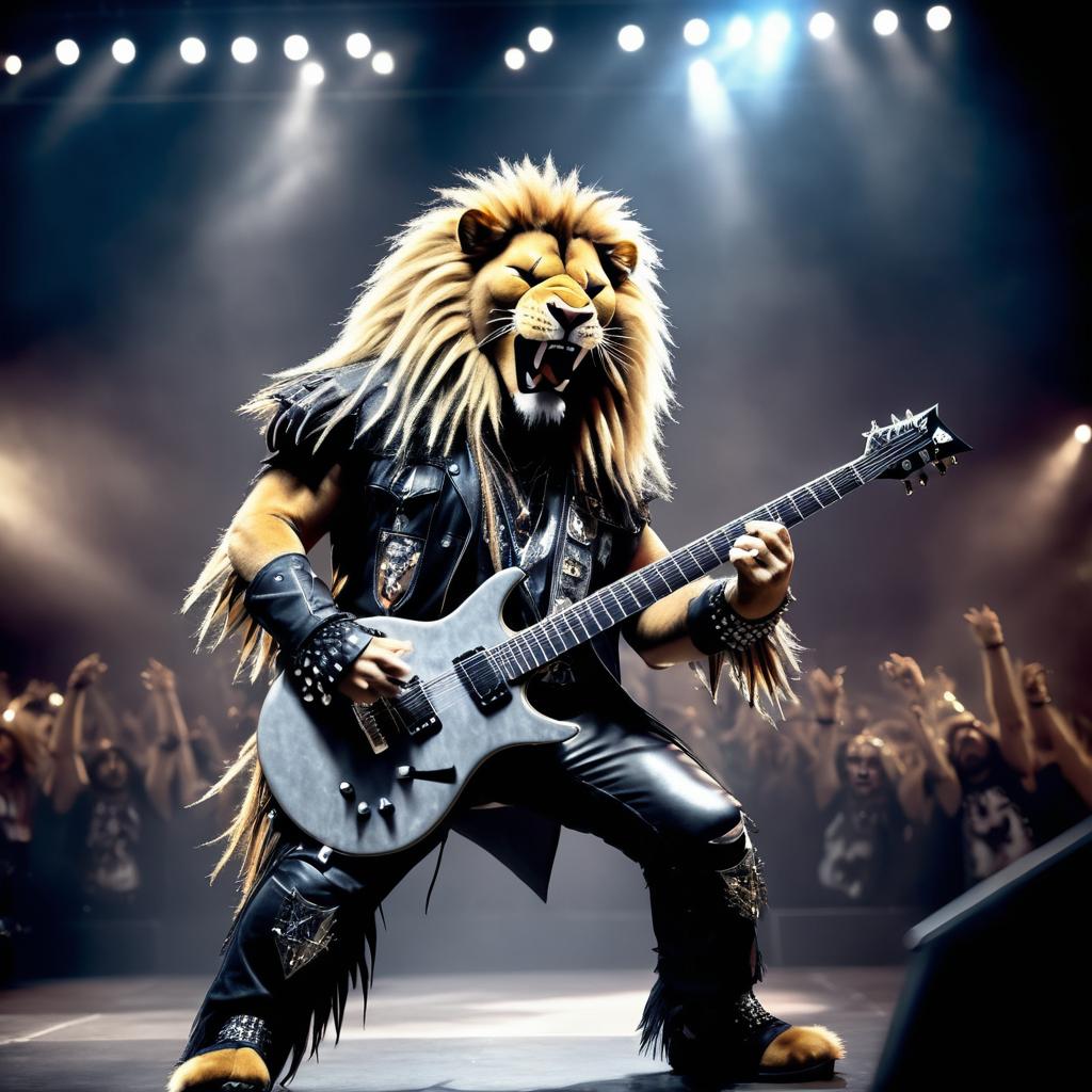 Metal Lion Rock Star in Concert