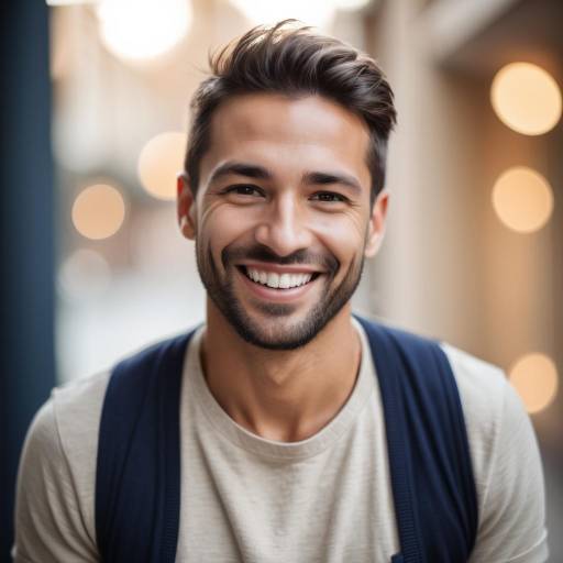Cheerful Portrait in Soft Warm Tones