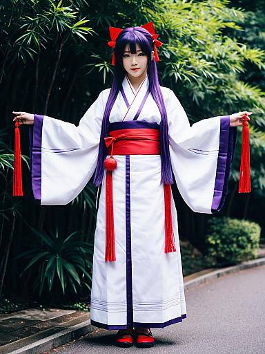 Cosplay photo of hakurei reimu (pc-98). Costume clothes