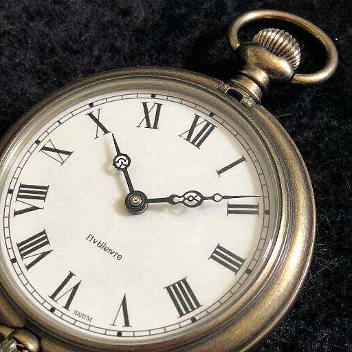 Vintage Pocket Watch Close-Up