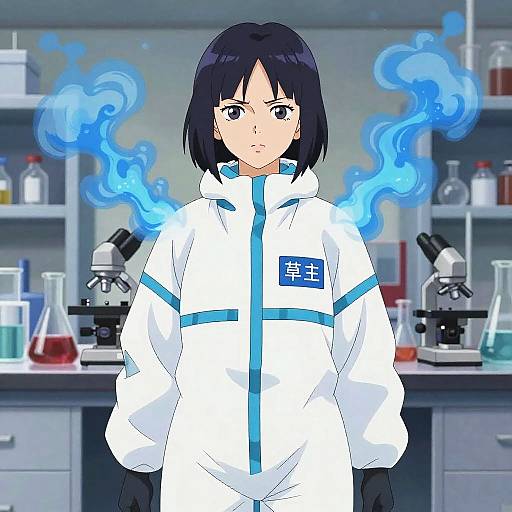 Walter White Anime Girl in Lab