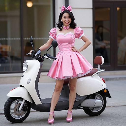 Pink 50s Sweetheart Costume Girl