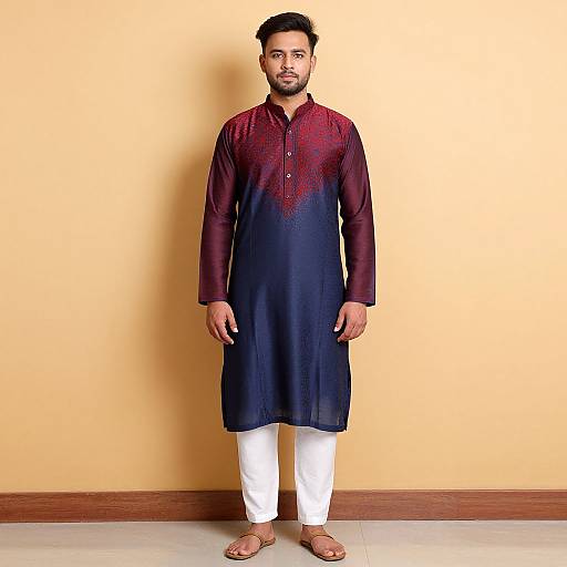 Man in Traditional Kurta Pyjama