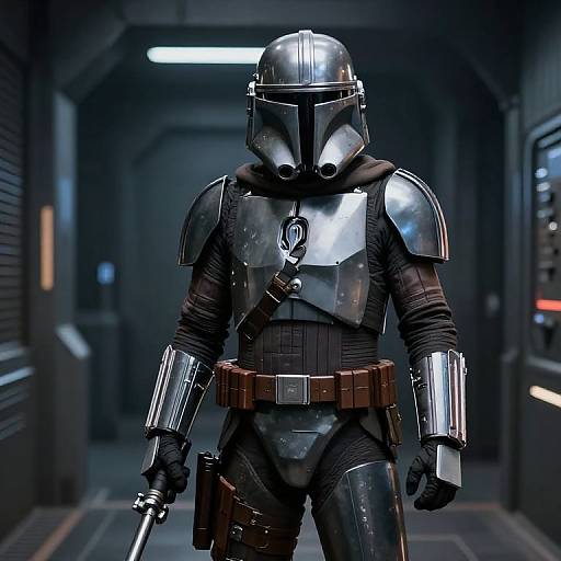 Mandalorian Transport Trooper in Corridor